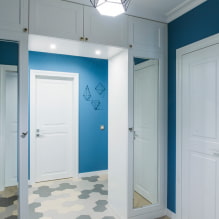 Wardrobe-partition for zoning: types, design, choice of material, color, shape-8