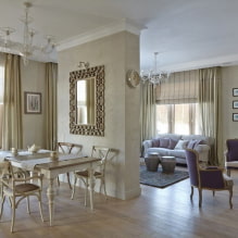 The partition between the kitchen and the living room: types, materials, forms, original ideas, design-2