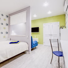 Plasterboard partitions: photos in the interior, types, shapes, design-2