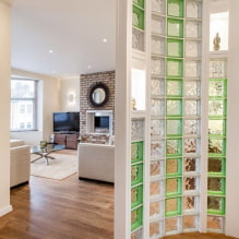 Plasterboard partitions: photos in the interior, types, shapes, design-5