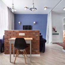 Plasterboard partitions: photos in the interior, types, shapes, design-8