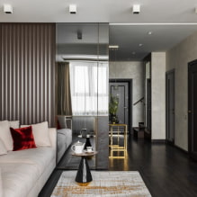 Decorative partitions in the room: types, materials, forms, design, original ideas-6