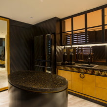 Mirror in the kitchen: types, shapes, sizes, design, options for location in the interior-6