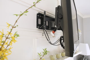 How to hide TV wires on the wall: the best design ideas