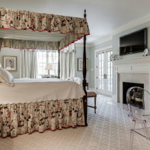 TV in the bedroom: location options, design, photos in different interior styles-6