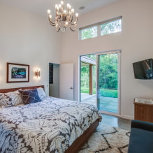 TV in the bedroom: location options, design, photos in different interior styles-8