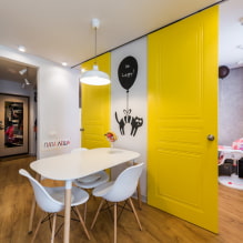 Doors in the Scandinavian style: types, color, design and decor, choice of accessories-6