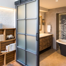 Loft-style doors: materials, color, design, decor, types (barn, sliding, etc.) - 6