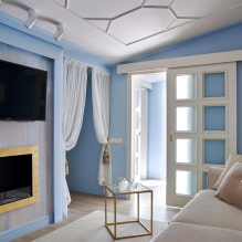 TV over the fireplace: views, choice of location, examples in different styles-3