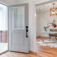 Gray doors in the interior: types, materials, shades, design, combination with the floor, walls-6