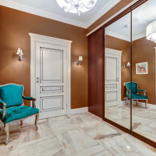 White doors in the interior: types, design, fittings, combination with the color of the walls, floor-3