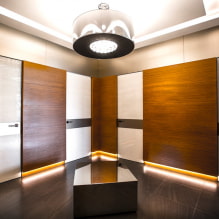 Doors to the hallway and corridor: types, design, color, combinations, photos in the interior-2