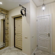 Doors to the hallway and corridor: types, design, color, combinations, photos in the interior-4