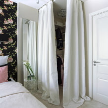 Doors to the dressing room: types, materials, design, color-4