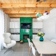 TV on the wall: the choice of location, design, color, wall decor around the screen-1