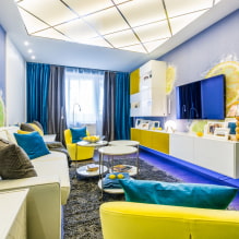 TV on the wall: the choice of location, design, color, wall decor around the screen-2