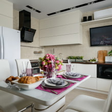 TV on the wall: the choice of location, design, color, wall decor around the screen-4