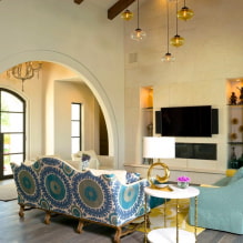 Arch to the living room (hall): types, materials, design, location-0