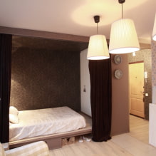 Bed in a niche: design, views (podium, folding, children's), photo in the interior-1