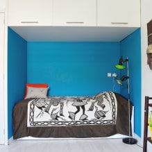 Bed in a niche: design, views (podium, folding, children's), photo in the interior-6