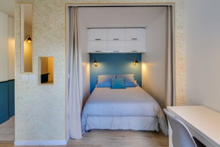 Bed in a niche: design, views (podium, folding, children's), photo in the interior