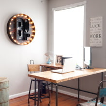 Loft-style tables: photos, types, materials, shapes, design examples, colors-0