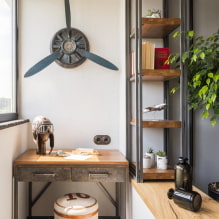 Loft-style tables: photos, types, materials, shapes, design examples, colors-3