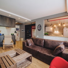 Loft-style tables: photos, types, materials, shapes, design examples, colors-4