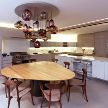 Wooden tables: photos in the interior, types, shapes, color, design, unusual ideas-6