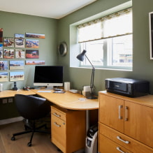 Corner computer table: photos in the interior, design, types, materials, colors-6