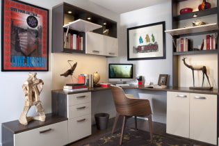 Corner computer table: photos in the interior, design, types, materials, colors