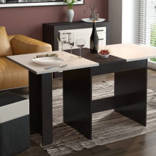 Transforming table: photos, types, materials, colors, shape options, design-5