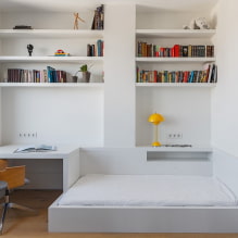 Desk: photos, views, materials, design, color, shape, location in the room-2