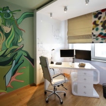 Computer desk: photo, types, materials, shapes, color, design, choice of placement-3