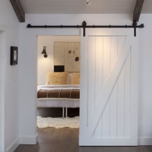 Sliding doors: photos, pros and cons, types, materials, colors, styles, design-3