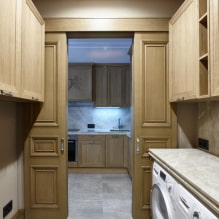 Sliding doors: photos, pros and cons, types, materials, colors, styles, design-7