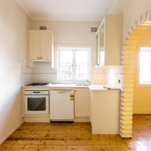 Arch made of stone: finishing options, types, design, color, photo in the interior-3