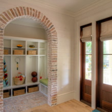 Arch made of stone: finishing options, types, design, color, photo in the interior-5