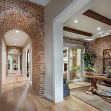 Arch made of stone: finishing options, types, design, color, photo in the interior-8