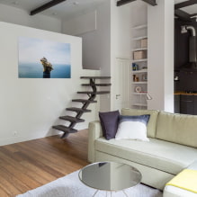 Bed in the living room: types, shapes and sizes, design ideas, location options-3