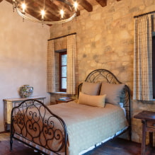 Wrought iron beds: photo, types, color, design, headboard with forging elements-5