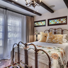 Wrought iron beds: photo, types, color, design, headboard with forging elements-6