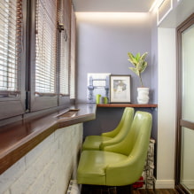 Bar counter on the balcony: location options, design, countertop materials, decor-6