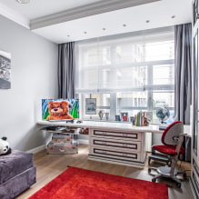 Table by the window in the children's room: views, advice on location, design, shapes and sizes-5