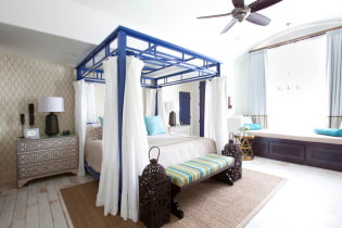Canopy bed: types, choice of fabric, design, styles, examples in the bedroom and nursery