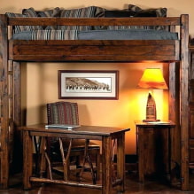 Loft bed: photos, types, colors, design, styles, materials, examples with a ladder, -6