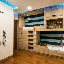 Children's bunk beds: photos in the interior, types, materials, shapes, colors, design-2