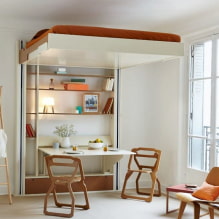 Bed under the ceiling: recommendations for choosing, types, design, photos in various styles-2