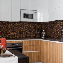 Mosaic in the interior: finishes, types, shapes of tiles, color, design and drawings-1