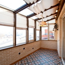 How to choose a tile for a balcony or loggia? Types, design, color, layout examples. -7